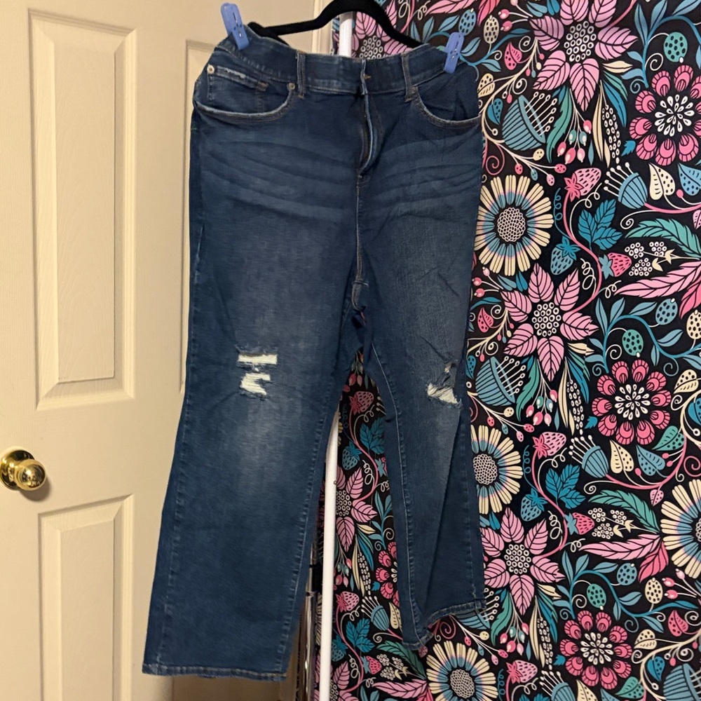Torrid Medium Blue Bombshell Straight Leg Jeans
